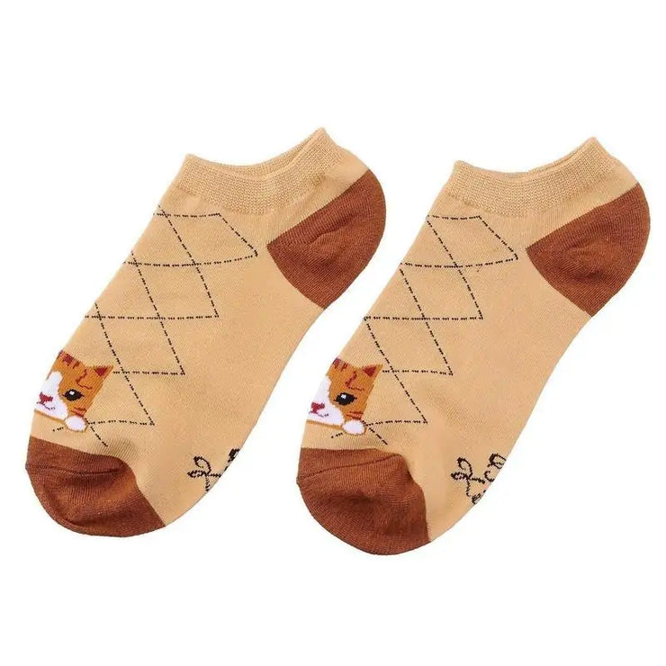 Lot de 5 Chaussettes Chat Bouclé : Confort Douillet et Style Fantaisiste pour Vos Pieds