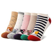 Lot de 5 Chaussettes Chat Bouclé : Confort Douillet et Style Fantaisiste pour Vos Pieds